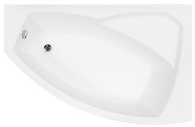 Ванна акриловая Besco Rima 170x110 (WAR-170-NP) без ножек, правая 371625 фото