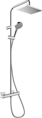 Душова система Hansgrohe Vernis Shape Showerpipe 230 1jet 26097000 EcoSmart з термостатом (хром) 491566 фото