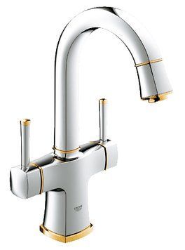 Смеситель для умывальника Grohe Grandera 21107IG0 (хром/золото) 136623 фото
