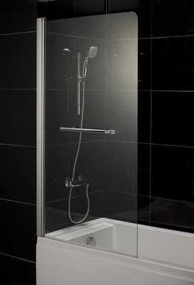 Шторка для ванни Eger 599-02L хромований профіль/скло прозоре (ліва) 151119 фото