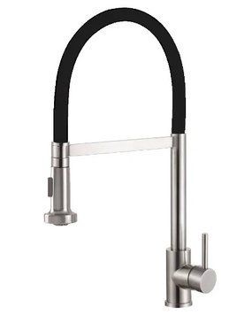 Змішувач для кухні Fabiano FKM 43C S/Steel Inox (8232.401.0220) нержавіюча сталь 149567 фото