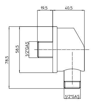 Подключение для душевого шланга Bossini V0000300022012 (бронза) 73305 фото