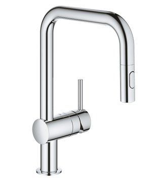 Смеситель для кухни Grohe Minta 32322002 с душем (хром) 277273 фото