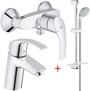 Набор смесителей для душа Grohe Eurosmart New 123244S (33555002+33265002+27926000) 138108 фото