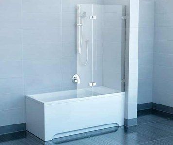 Шторка для ванни Ravak Brilliant BVS2-100 R (7UPA0A00Z1) хромований профіль/скло Transparent (права) 117401 фото