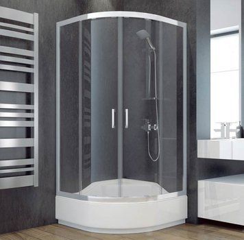 Душевая кабина Besco Modern 90x90 (MP-90-165-M) профиль хром/стекло mrozone 371503 фото