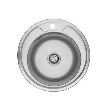 Кухонна мийка Kroner KRP Satin-490 (0,8 мм) 697405 фото