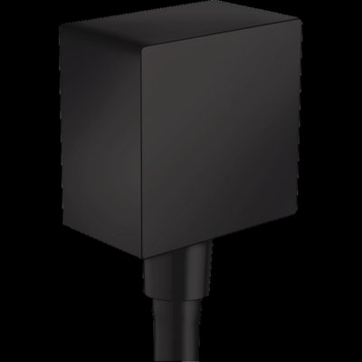Підключення для душового шлангу Hansgrohe FixFit Square 26455670 (чорний матовий) 304734 фото