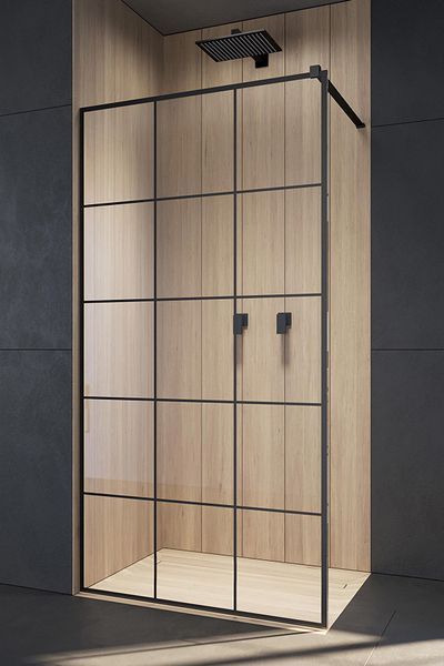 Душевая кабина Radaway Modo New Black II Factory 115 Walk-In (389115-54-55) чёрный профиль/стекло прозрачное 279231 фото