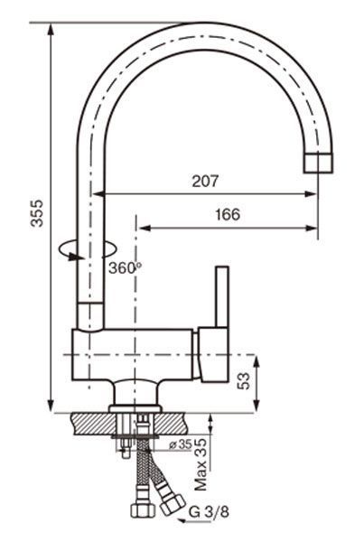 Змішувач для кухні Koller Pool Design Plus DS0300 137300 фото