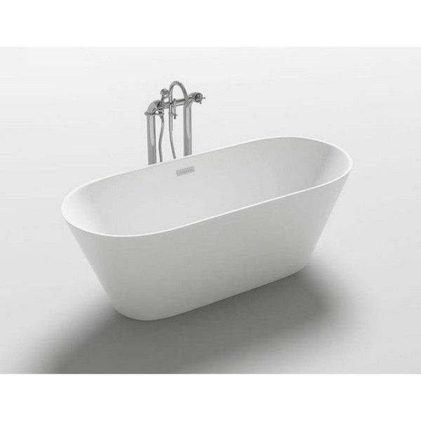 Ванна акрилова Rea Silvano 170x80 см REA-W0105 + сифон click-clack (окремостояча) 370759 фото