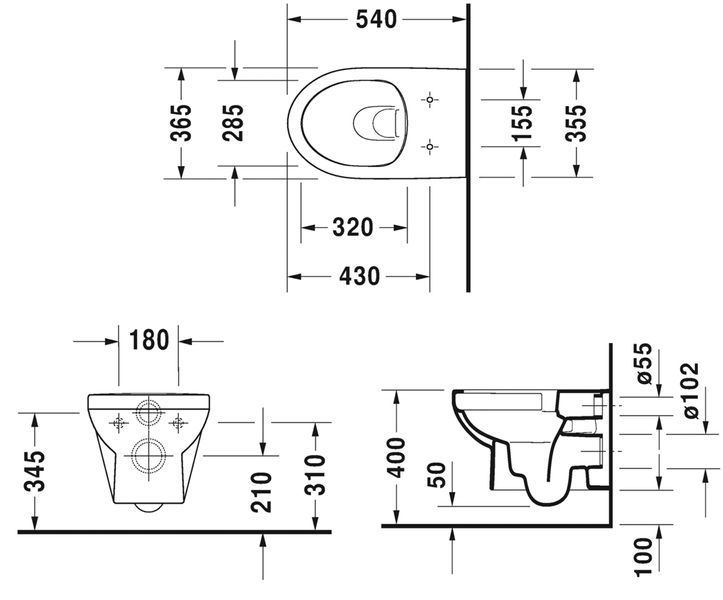 Унитаз подвесной Duravit DuraStyle Basic Rimless 45620900A1 с сиденьем Soft Close 211565 фото