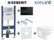 Комплект інсталяції Geberit Duofix 458.126.00.1+115.119.DW.1 з унітазом Cersanit Cersania Simple On з сидінням Soft Closing