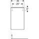 Шкафчик Geberit Smyle Square 500.360.JK.1 лава матовый (левый) 425645 фото 3