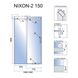 Душові двері Rea Nixon-2 150x190 (REA-K5008) профіль хром/скло прозоре ліва 370861 фото 9