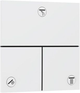 Переключающий вентиль Hansgrohe ShowerSelect Comfort E 15573700 на 3 потребителя (белый матовый) 694214 фото