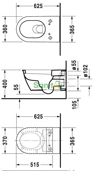 Унітаз підвісний Duravit Darling New 2544590000 120423 фото