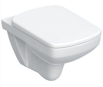 Унитаз подвесной Geberit Selnova Square Rimfree 501.961.00.1 с сиденьем Duroplast Soft Close 545245 фото