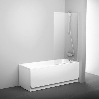 Шторка для ванны Ravak Pivot PVS1-80 (79840100Z1) белый профиль/стекло Transparent 151464 фото