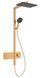 Душевая система Hansgrohe Raindance Alive Q 340/210 1jet EcoSmart ShowerSelect Comfort 24581140 с термостатом (бронза матовая) 987220 фото 1