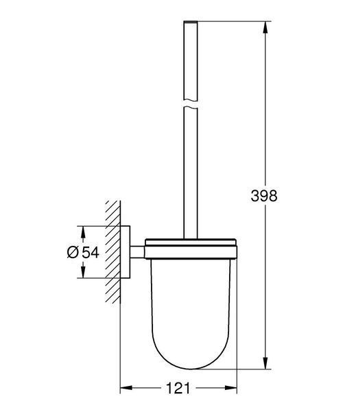 Ершик для унитаза Grohe Start 41185000 (хром) 696036 фото