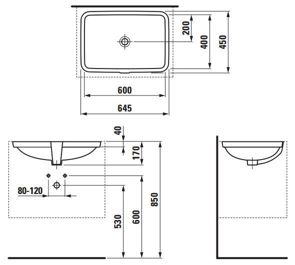 Умивальник Laufen Pro S 60x40 см (H8119690001091) 162100 фото