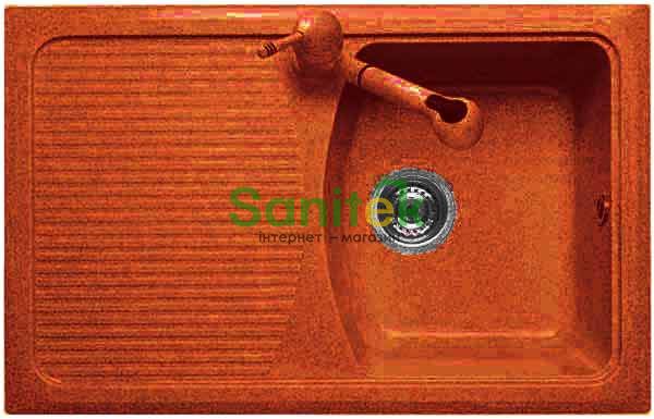 Гранітна мийка Telma Domino DO07910 Granite/Metal (70 copper) 147600 фото
