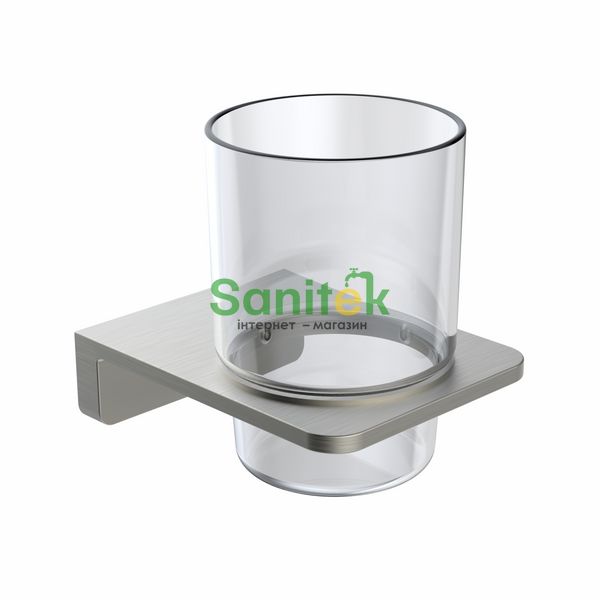 Склянка для ванної Volle Solo 2510.220102 (матовий нікель) 685632 фото