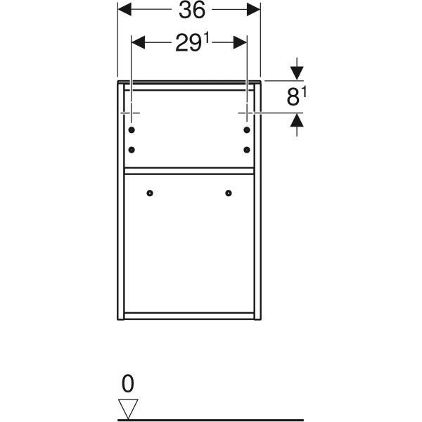 Шафка Geberit Smyle Square 500.358.JK.1 лава матовий 425654 фото