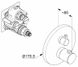 Смеситель для душа Kludi Nova Fonte Puristic 208350515 скрытого монтажа с термостатом (хром) 425094 фото 2