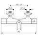 Змішувач для ванни Emmevi Lyra CR9401 з термостатом (хром) 6850 фото 2
