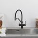 Смеситель для кухни Gappo G4395-69 с душем и подключением питьевой воды (Gungrey/серый) 927241 фото 5