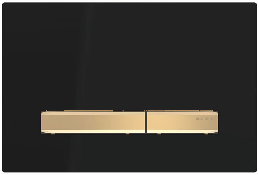 Инсталляция для унитаза Geberit Duofix Sigma 111.300.00.5 4в1 (клавиша Sigma 50 чёрный/латунь) 692941 фото