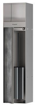 Набор аксессуаров для ванной Hansgrohe XtraStoris Rock 56062800 (Brushed Stainless Steel) 683798 фото