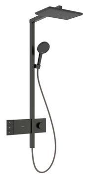 Душевая система Hansgrohe Raindance Alive Q 340/210 2jet EcoSmart ShowerSelect Comfort 24591340 с термостатом (Brushed Black Chrome) 987209 фото