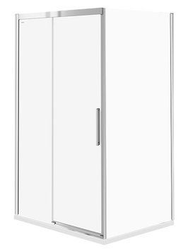 Душова кабіна Cersanit Crea 140x80 (S159-008+S900-2614) хромований профіль/скло прозоре (ліва) 546507 фото