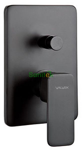 Смеситель для ванны и душа Valvex Loft Black 2455970 скрытого монтажа (чёрный) 351699 фото
