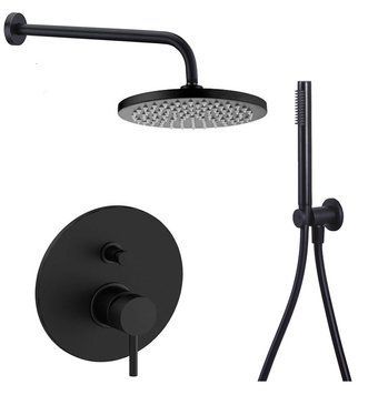 Душова система Paffoni Light LIG 015 NO SET (чорна матова) 374289 фото