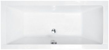 Ванна акриловая Besco Quadro Slim 155x70 (WAQ-155-SL) без ножек 508395 фото