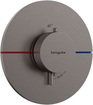 Центральный термостат для душа Hansgrohe ShowerSelect Comfort S 15559340 скрытого монтажа (чёрный матовый хром) 694192 фото