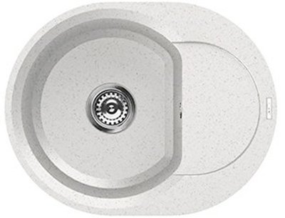 Гранітна мийка Elleci Easy Round Granitek (bianco 52) 149011 фото