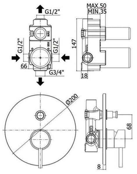 Душевая система Paffoni Light LIG 015 NO SET (чёрная матовая) 374289 фото
