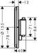 Центральный термостат для душа Hansgrohe ShowerSelect Comfort S 15559340 скрытого монтажа (чёрный матовый хром) 694192 фото 2