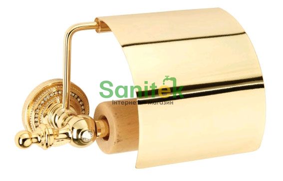 Тримач для туалетного паперу Kugu Eldorado 811G (золото) 134135 фото