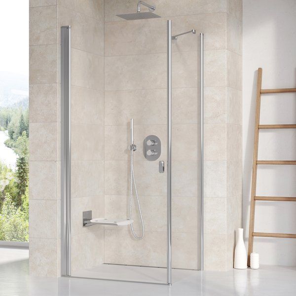 Боковая стенка Ravak Chrome CPS-80 (9QV40C00Z1) полированный профиль/стекло Transparent 152084 фото