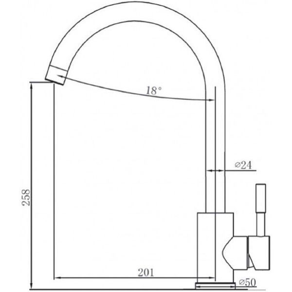 Смеситель для кухни Fabiano SKF 850 ST (8232.401.0911) Espresso 421601 фото