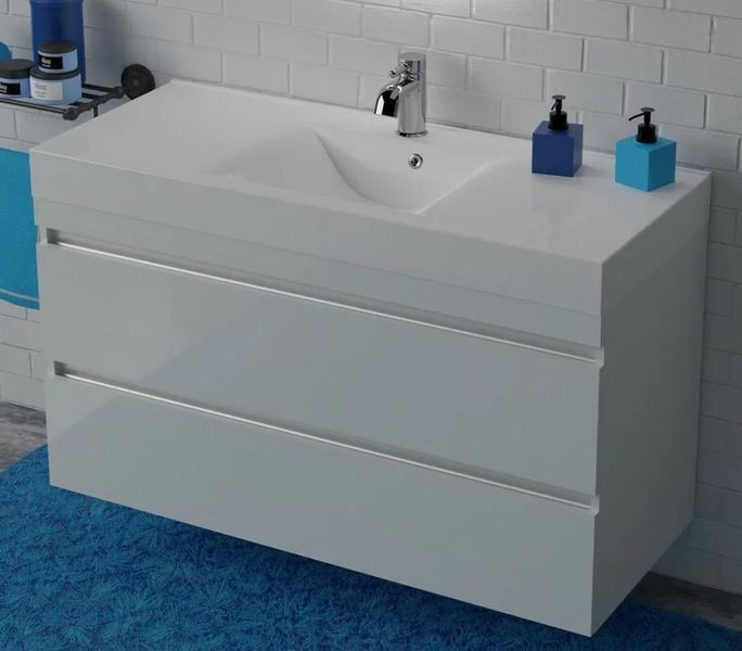 Тумба под умывальник Fancy Marble (Буль-Буль) Barbados C-Line-120 Nadja (белая) 681982 фото