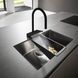 Змішувач для кухні Hansgrohe Aquno Select M81 170 73831670 з лійкою 3 режими (чорний матовий) 377212 фото 3