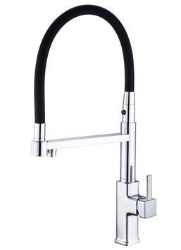 Змішувач для кухні Fabiano FKM 3119PX Inox з душем та підключенням питної води (8231.403.1017) нержавіюча сталь 519592 фото