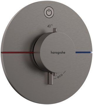 Змішувач для душа Hansgrohe ShowerSelect Comfort S 15553340 скрытого монтажа с термостатом (чорний матовий хром) 694172 фото